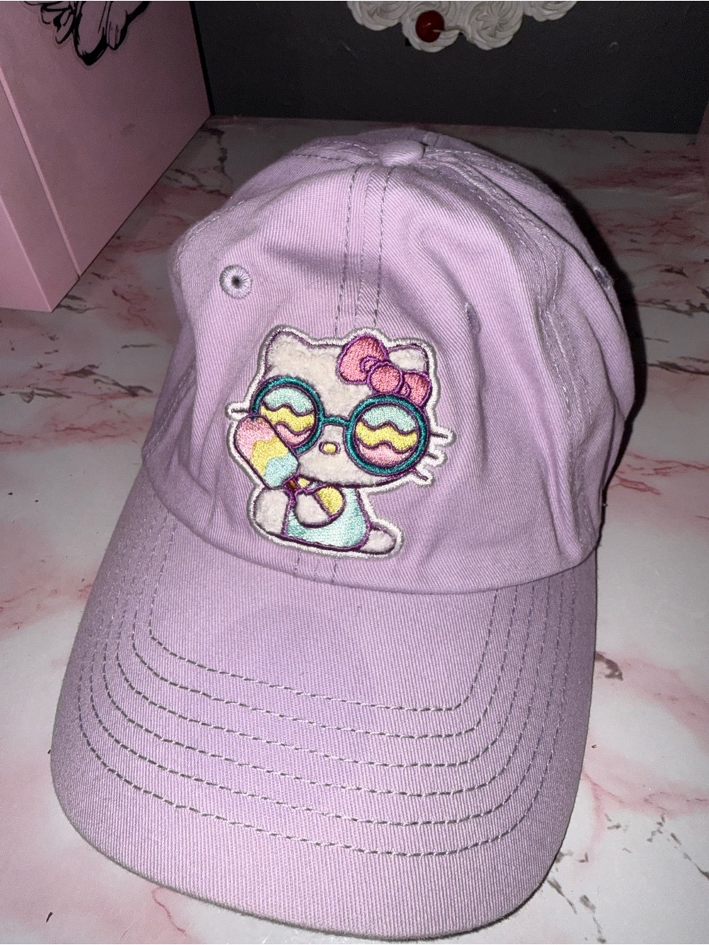 Hello Kitty Patch Baseball Hat - Picture 4 of 5